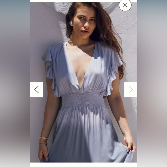 Anthropologie Tiare Hawaii Dahlia V-Neck Maxi Dress - Picture 3 of 8